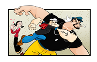 Popeye, Olive Oyl and Brutus 001